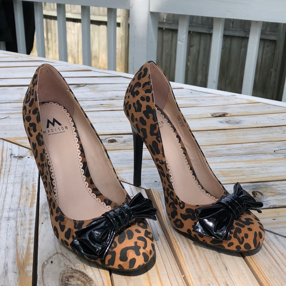 Madison By ShoeDazzel Leopard Print High Heels